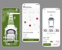 Aplicación Móvil para Reserva de Estacionamiento, Reserva de Espacios de Estacionamiento en Tiempo Real, Pagos Seguros, Navegación Fácil, Gestión de Reservas, MAC Stock
