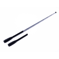 Antenne télescopique VHF/UHF 144/433 MHz à polarisation verticale et à rayonnement omnidirectionnel de 16 pouces