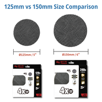 GETTA TOOLS Disques abrasifs en carbure de silicium à mailles 125mm 150mm (5 et 6 pouces) auto-agrippants sans poussière pour le bois, l'automobile et le métal