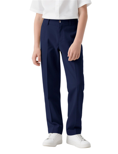 Pantalon d'écolier pour garçons, taille ajustable, en twill, avec 4 poches, style pantalon de golf. - Product Image 2