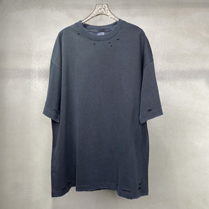 Best Quality Pakistan Manufacturer <b>Drop</b> Shoulder 100% Cotton Eco-friendly Men's <b>Acid</b> Wash O Neck High Street Style T-shirt OEM - Product Image 4