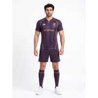 Orijinal 160GSM Poli-Blend Aeroready Futbol Forması Özel OEM Toptan Fabrika Avangart Erkek Profesyonel Futbol Takımı Üniforması
