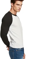 T-shirt décontracté unisexe de haute qualité en coton 200 grammes, col rond, manches longues, respirant, écologique, style formel, séchage rapide