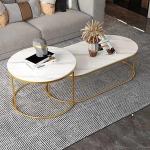 Modern Iron Nesting <b>Table</b> With Wooden Top Stylish <b>Space</b> <b>Saving</b> <b>Tables</b> For Apartment Living Room Setup - Product Image 3