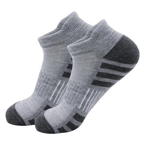 TITAN TREAD WEAR <b>Black</b> Ankle Running <b>Socks</b> Men's Breathable Solid Sport <b>Socks</b> with Cotton Liner Anti-Slip for Summer Activities - Product Image 1