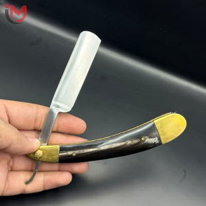 Professional Stainless Steel Folding Straight <b>Razor</b> with Wooden Handle for Barber Shop Use Male Shaving Tool <b>Single</b> <b>Blade</b> - Product Image 1