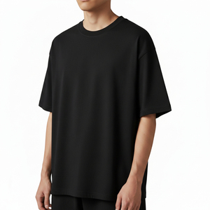 T-shirts en coton pour hommes de haute qualité, coupe classique, col rond, 180g, logo imprimé écologique, streetwear décontracté - Product Image 4