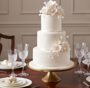 Support à gâteau rond en métal de qualité supérieure avec poignée en anneau, finition dorée, support décoratif pour table, restaurant, maison, mariage - Product Image 3