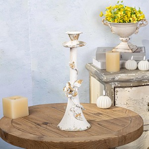 Designer Floral Detailing <b>Candle</b> Stand Artistic <b>Candle</b> Holder Perfect For Home Interior Decor Bedroom And Gift Purpose - Product Image 3