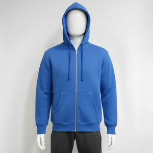 เสื้อฮู้ดดี้ผู้ชายผ้าฝ้ายแท้ 100% บริการ OEM ผลิตตามสั่ง ระบายอากาศได้ดี ไซส์ใหญ่พิเศษ เสื้อฮู้ดดี้ผ้าฟลีซสำหรับฤดูหนาว มีจำหน่าย - Product Image 1
