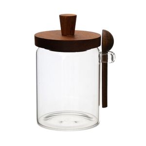 1 Pezzo Barattolo in Vetro da 18,5 OZ per Caffè, Tè, Snack, Spezie e Sale, Include Cucchiai, Multiuso per Caramelle, Biscotti e Tè - Product Image 1