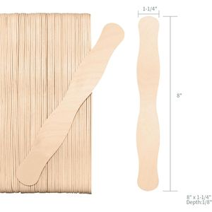 Manici per Ventagli in Legno Jumbo da 8 Pollici - 55 Pezzi in Bambù e Legno per Artigianato, Programmi Matrimoniali, Miscelazione Colori, Arte Domestica e Progetti Scolastici - Product Image 2