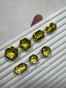 พลอยควอตซ์สีเขียวทองธรรมชาติทรงแฟนซีสำหรับทำเครื่องประดับขายส่ง - Product Image 2