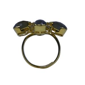 Wedding Wear 925 Sterling Silver Gold Plated Jewelry <b>Labradorite</b> Gemstone Women Wear Classic <b>Ring</b> - Product Image 3