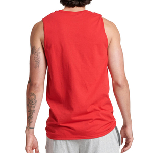 Débardeur de sport pour homme en polyester/coton, sans manches, respirant, séchage rapide, uni, écologique, style vintage - Product Image 2