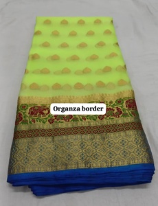 Tela de Organza Ultra Suave de Alta Calidad, Material de Organza Translúcido y Brillante para Prendas de Lujo y Saris para Mujer, Venta al Por Mayor - Product Image 5