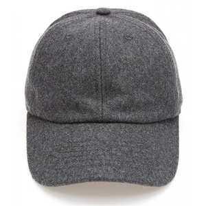 Gorra de Béisbol Unisex de Lana, 6 Paneles, Gris Sólido, Ajustable, para Invierno, Casual, Fabricada a Medida por Antique Fashion - Product Image 1