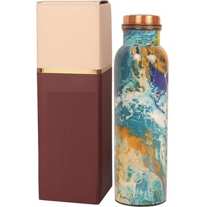 ขวดทองแดงลายดอกไม้สีฟ้าพาสเทลสไตล์วิคตอเรียน ดีไซน์สวยงามแบบชนบท - Product Image 3