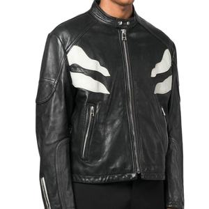 2025แจ็คเก็ตธุรกิจทางการสำหรับผู้ชาย, เสื้อสูทแบบสุภาพแบบบางปกตั้งมีซิปกระเป๋าผ้าใบหนัง PU ใส่แบบเป็นทางการในฤดูหนาว - Product Image 1