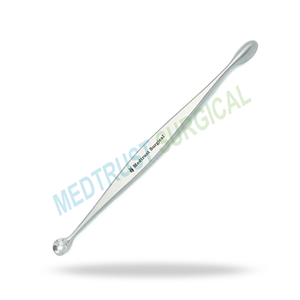 Curette osseuse 6,5 pouces en acier inoxydable, instrument chirurgical orthopédique et neurochirurgical pour le débridement des tissus osseux - Product Image 2