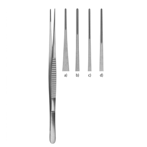 Pinzas De Bakey Atraumáticas, Mandíbula de 2 mm, 200 mm |   Instrumentos Dentales Vitra de Acero Inoxidable de Primera Calidad - Product Image 3