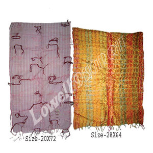 Elegante Bufanda a Rayas Multicolor para Mujer, Bufanda Estampada de Viscosa Suave para Mujer y Niña, Teñida Naturalmente, Ligera, Moda de Verano - Product Image 4