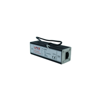 Protector de Sobretensión para Red LAN, RJ45 Cat5, Protección Contra Rayos, Protector de Línea de Datos PoE, Dispositivo de Seguridad en Línea Ethernet de 24V, 100Mbps