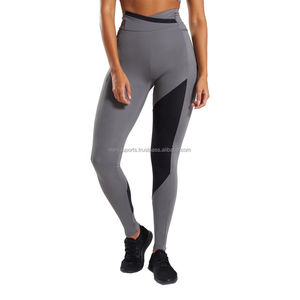 À la mode couleur bloc sport vêtements de sport Leggings hommes femmes personnalisé marque privée Offre Spéciale équipement d'entraînement Spandex avec taille - Product Image 2