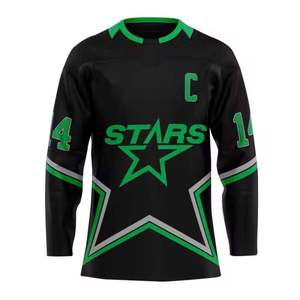 Camiseta de Hockey sobre Hielo de los Pittsburgh Penguins para Hombre, Marca INDEX, Negra y Amarilla, Sublimada, Absorbente de Humedad, Cuello Redondo, Manga Larga, Corte Regular - Product Image 2