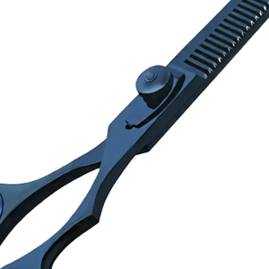 Professional Hair Thinning Blue <b>Shears</b> 7.5 Inch Plasma Coated Stainless Steel Barber Thinning Scissors Texturizing Salon <b>Tool</b> - Product Image 6