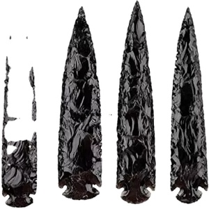 Punta de flecha de media luna de cristal natural al por mayor, superventas, piedra preciosa elegante, estilo borde dorado, punta de flecha de cuarzo de cristal - Product Image 2