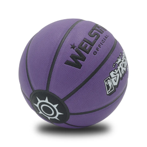 Ballon de basketball rose personnalisé de haute qualité avec logo sur mesure, taille 7, en fibre PU, fabriqué sur mesure pour l'entraînement - Product Image 4