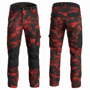 Apparel Clothing Custom Comfortable Camouflage <b>Cargo</b> Pants Multi Pocket Work <b>Trousers</b> Casual Breathable Outdoor Utility Pants - Product Image 4