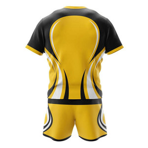 Uniforme de Fútbol y Rugby OEM de Poliéster Personalizable, Uniforme de Fútbol, Ropa Deportiva de Última Moda, Suministrado por Fábrica, Logotipo Personalizado - Product Image 2