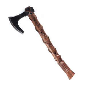 Handmade Industrial Grade Carbon Steel <b>Axe</b> wood <b>Handle</b> Full Tang 19-Inch Survival Leather Hatchet Forged Artisan <b>Axe</b> - Product Image 5