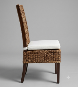Silla de Comedor de Ratán Natural, Muebles Modernos de Mimbre y Madera para Comedor, Restaurante, Hotel, Cafetería, Hechos a Mano, Venta al Por Mayor - Product Image 3