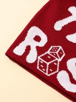 Bonnet tricoté d'hiver personnalisé doublé satin, sans revers, imprimé camouflage intégral, style Y2K, avec logo jacquard, prêt pour la plage