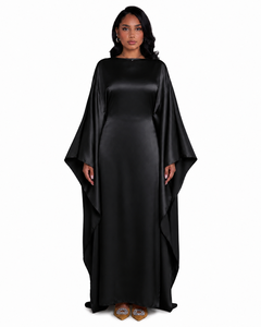 New ODM Customized Casual Soft Polyester Satin <b>Kaftan</b> Abaya for Women Breathable Anti-Wrinkle Modest Autumn Winter <b>Summer</b> Style - Product Image 1