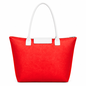 Custom Delta Sigma Theta Sorority Tote <b>bag</b> red and <b>White</b> Embroidered Logo Daily Use Large Capacity leather Tote <b>bag</b> for female - Product Image 3