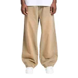 MEESAM LEATHER HOSIERY Jeans de mezclilla unisex 100% algodón de secado rápido, cintura alta, peso pesado, estilo vintage, corte regular, rectos, con relieve - Product Image 4