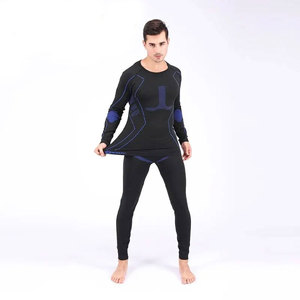 Men Compression Long Sleeve Top Pants Set Full Sleeve Spandex Polyester Quick Dry Seamless Fitness Workout Gear - Product Image 2