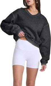 Sudadera con capucha de algodón de invierno con efecto tie-dye arcoíris personalizada al por mayor, sudadera de lana de cordero de alta calidad para mujer - Product Image 5