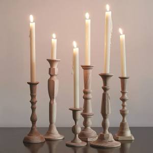 Unique Wooden Candle Holder Accent For Home Office Decoration Luxury Interior <b>Table</b> Arrangement Decorative Ornament - Product Image 6