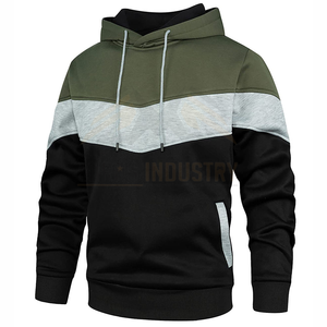 เสื้อฮู้ดดี้แบบสวม Unisex สีสันตัดกัน แขนยาว สไตล์ลำลอง มีกระเป๋าจิงโจ้ ผ้าฝ้ายฟลีซ 100% ป้องกันการหดตัว เหมาะสำหรับฤดูหนาว - Product Image 4