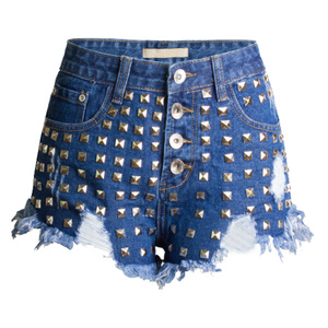 Wholesale Top Tier Trending Women <b>Denim</b> Shorts Sexy Boyfriend Premium Breathable Fabric High Waist <b>Stretch</b> Summer Fashion - Product Image 4