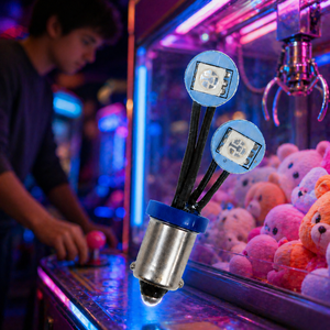 HYUGA Bulb Non Ghosting LED Pinball <b>Machine</b> <b>Amusement</b> Claw <b>Machine</b> Light #44 #47 BA9S T10 #555 6.3V 2SMD - Product Image 1