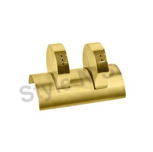 Juego al por mayor de Salero y pimentero de acero inoxidable molinillo de forma de papel redondo con fuente de alimentación manual - Product Image 1