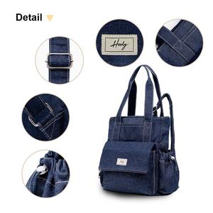 Sac à dos en toile Hody Eco de capacité moyenne, imperméable, pour usage quotidien, shopping, cadeau, avec logo personnalisé imprimé, fermeture éclair, bandoulière arquée de qualité supérieure - Product Image 3