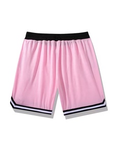 Pantalones Cortos Deportivos de Secado Rápido para Hombre, Color Rosa, con Cordón y Cremalleras, Cintura Media, Color Sólido, Tejido de Poliéster, Ropa Deportiva de Alta Calidad - Product Image 2