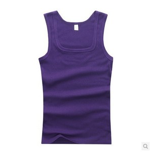 Custom Logo Square Neck Cotton Tank Top Muscle Workout Vest Gym <b>Singlet</b> Running Black Fitness <b>Men's</b> Tank Tops - Product Image 6